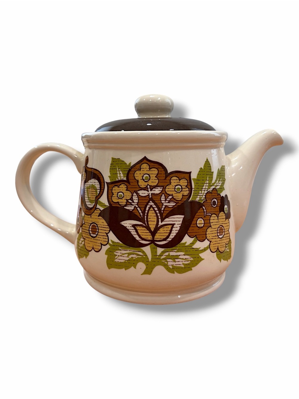 Retro Floral Ceramic Sadler Teapot - Picture 3 of 7
